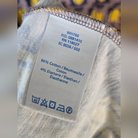 Boden Tulip Print Jersey Empire Waist Midi Dress Sz 12 L - Picture 5 of 5